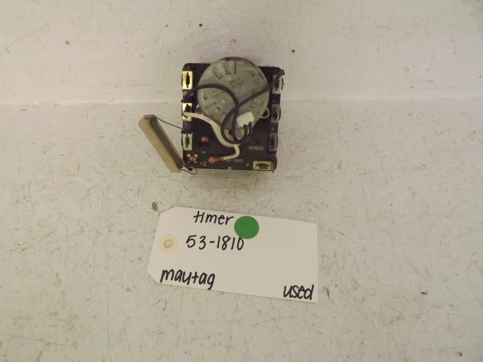 Maytag Dryer 53-1810 Timer Used Maytag Dryer 53-1810 Timer Used